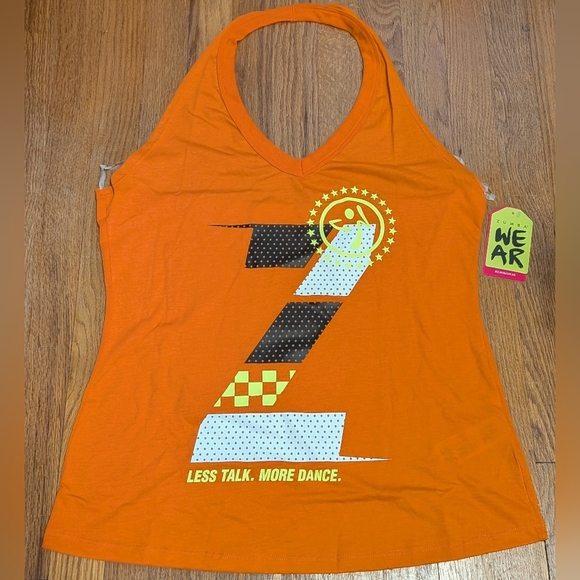 NWT Women's Zumba Fitness Halter Tank Top - Picture 2 of 4